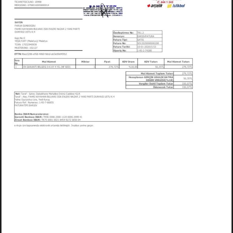Garanti Kapsamında Ödeme Yapan Müşteri Mağduriyeti