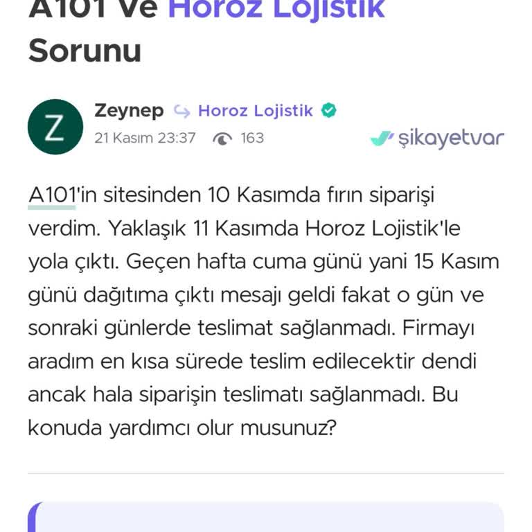 Yanlış Teslimat Ve Kullanılmış Ürün Sorunu