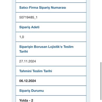 Borusan Lojistik İle Teslimat Sorunu