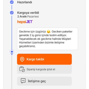 Teslim Edilemeyen Sipariş Ve Yetersiz Müşteri Hizmeti