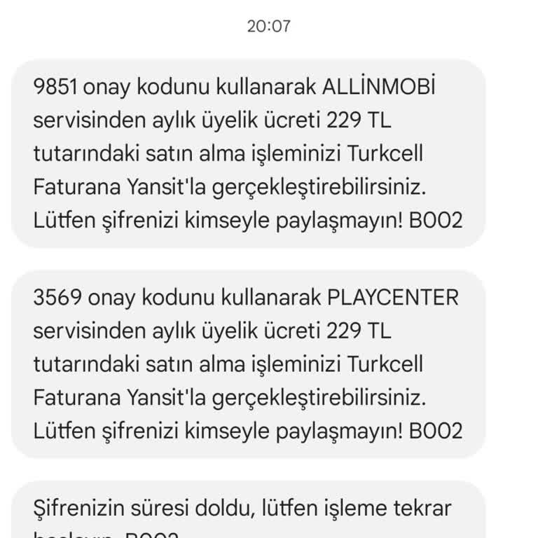 İzinsiz Üyelik Ücreti Ve Yanıltıcı Onay Mesajı