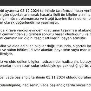 Allianz Sigorta'nın Ödeme Ve Hasar Tespit Sürecindeki Eksiklikleri