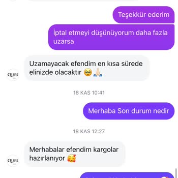 Ques Store Moda'da Uzayan Teslimat Sorunu