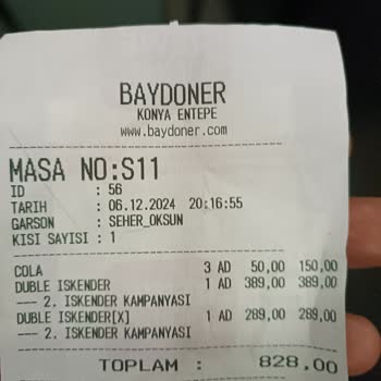 Baydöner'de Hayal Kırıklığı: Soğuk Yemek Ve İlgisiz Hizmet