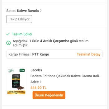 Kahve Aroması Hayal Kırıklığı