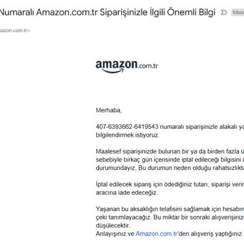 Amazon'dan Sipariş İptali Ve Fiyat Artışı Şoku