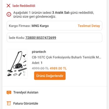 Trendyol Ve Pirantech Arasında Buharlı Temizleyici Krizi