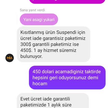 Mia Danışmanlıkta Yanıltıcı Hizmet Ve Para İadesi Sorunu