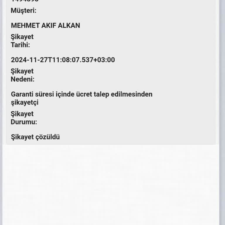 Garanti Uzatımında Faturasız İşlem Ve Ücret Talebi