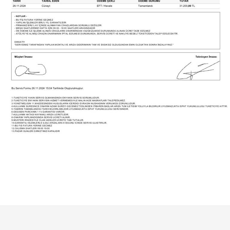 Yetkili Servis Kılığında Yanıltıcı Hizmet