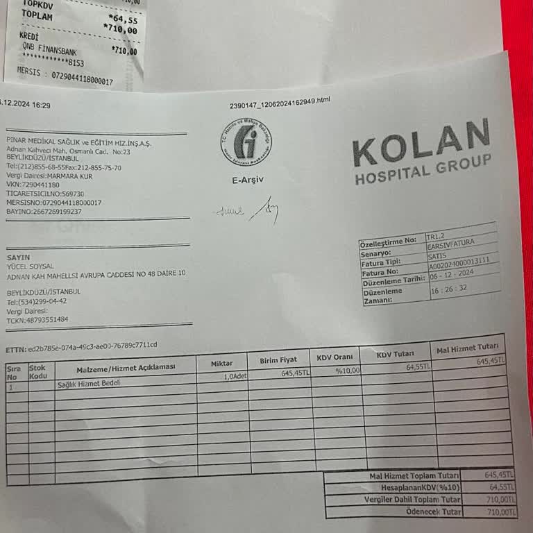 Sigorta Onayı Olmadan Alınan Ücret Mağduriyeti