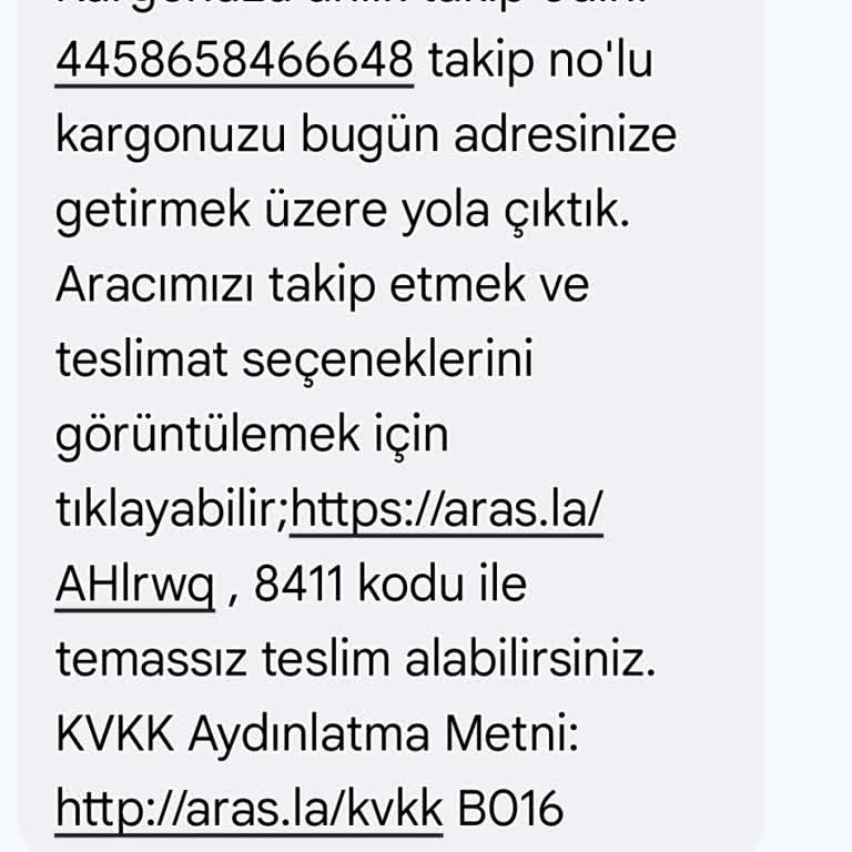 Teslim Edilmeyen Kargo Ve Yanıltıcı Bilgilendirme