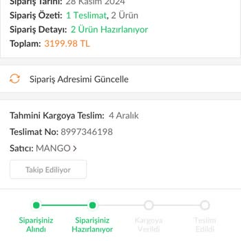 Trendyol Mango Siparişim Neden Halen Kargoya Verilmedi?