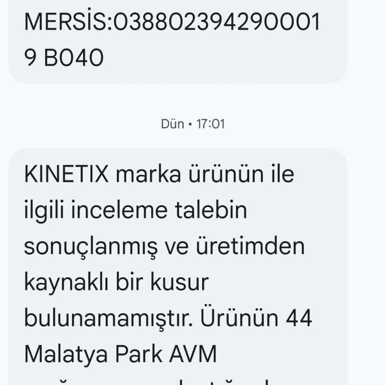 Kinetix Çocuk Ayakkabısında Garanti Sorunu