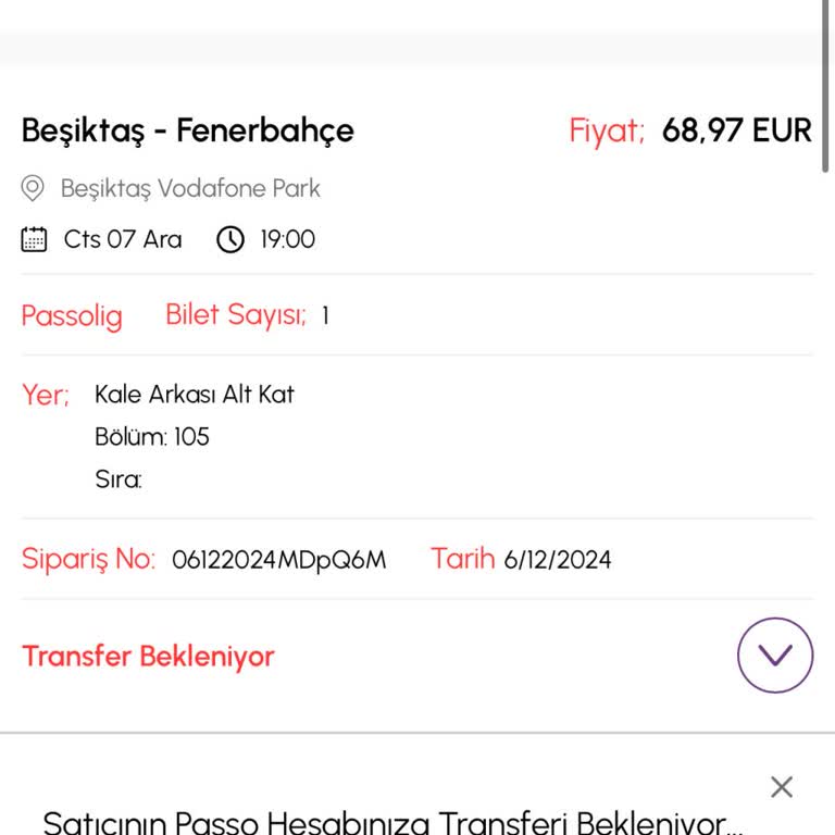 Bilet Transfer Sorunu