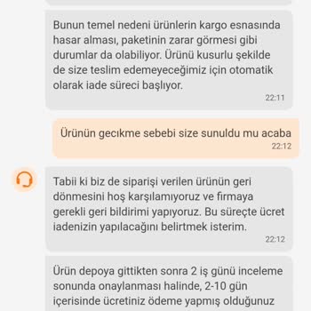 Kargoda Hasar Gören Ürün İçin Çözüm Bekliyorum