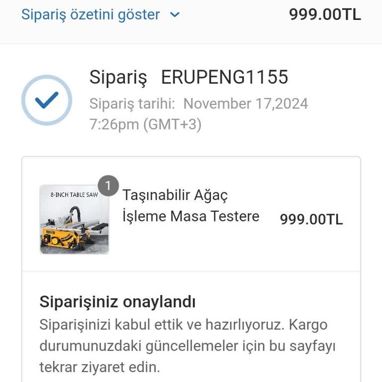 Teslim Edilemeyen Sipariş Ve İade Talebi
