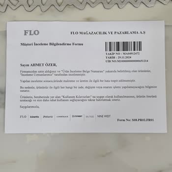 Polaris Ayakkabıda Kalite Sorunu Ve Değişim Talebi