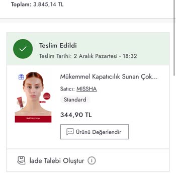 Eksik Ürün Ve Kötü Paketleme Sorunu