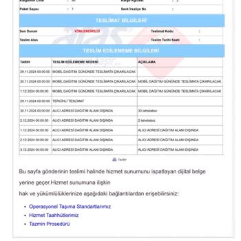 Aras Kargo'nun Teslimat Sorunları Ve Yanıltıcı Bilgilendirmeleri
