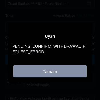 Para Transferi Sorunu Ve Yetersiz Destek