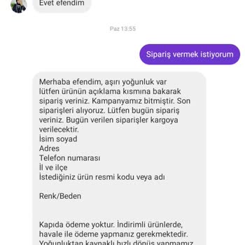 Sipariş Sonrası İlgisizlik Ve Yanıltıcı Hizmet