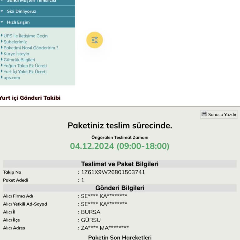 Kargo Teslimatında Büyük Gecikme Ve Hayal Kırıklığı