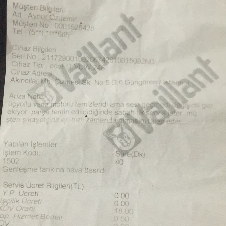 Vaillant Kombi Mağduriyeti: Sürekli Arızalar Ve Yetersiz Müşteri Hizmeti