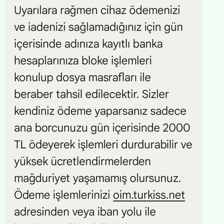 Cihaz Ücreti Ve Hizmet Kesintisi Mağduriyeti