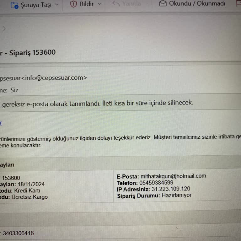 Sipariş Verildi, Ürün Gönderilmedi: Cepsesuar'dan Hayal Kırıklığı