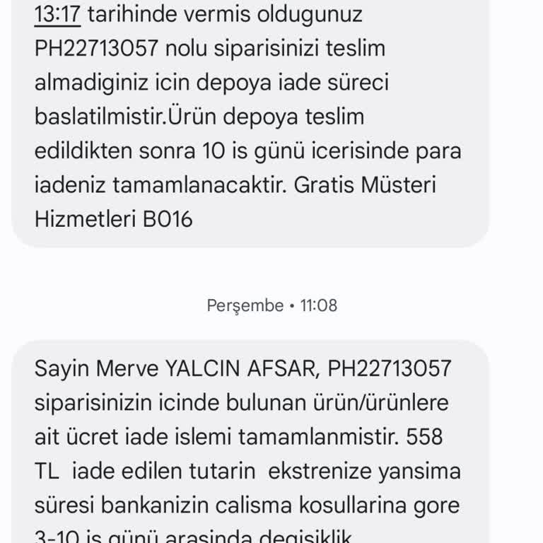 Ürünlerim Neden Geri Gönderildi?