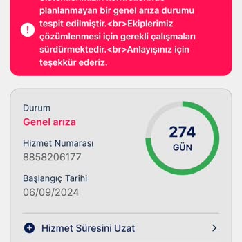 İnternet Hizmeti Kesintisi Ve Müşteri Hizmetlerine Ulaşılamama