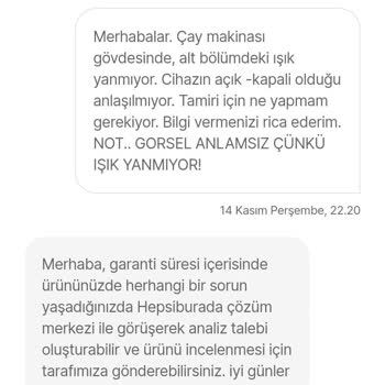 Schafer Çay Makinesi Tamir Sürecinde Müşteri Mağduriyeti