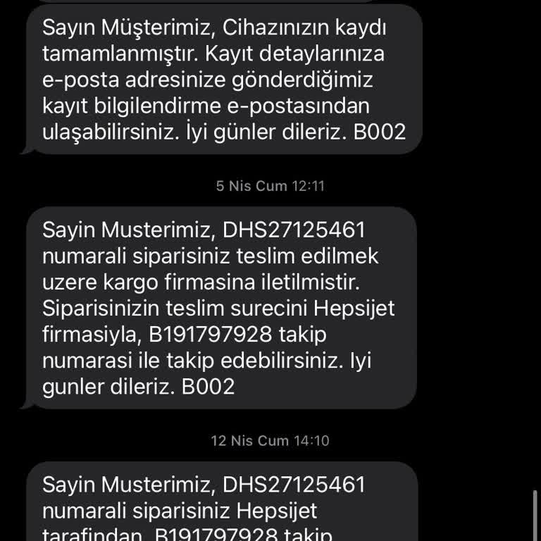 Dyson Mini Motor Başlığı Teslimat Sorunu