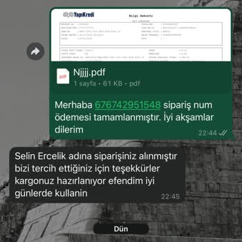 Sipariş Onayı Sonrası Sessizlik
