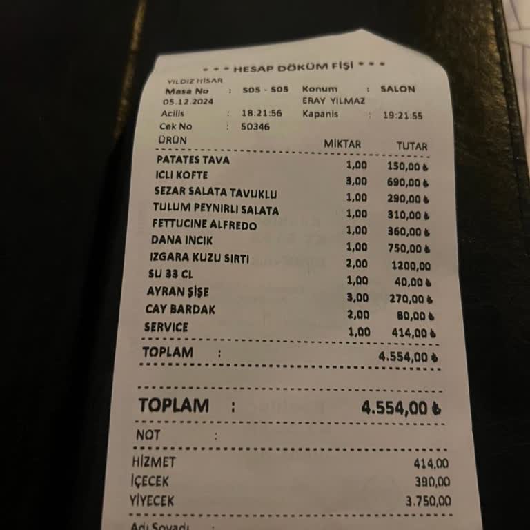 Restoranda Hizmet Ücreti ve Müşteri İlişkileri Sorunu