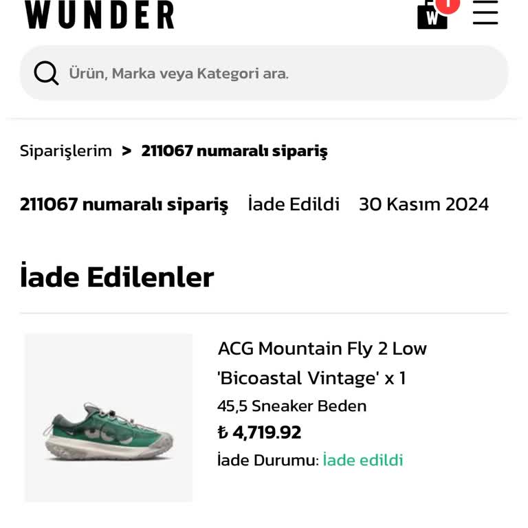 Stokta Görünen Ürünün Sebepsiz İptali