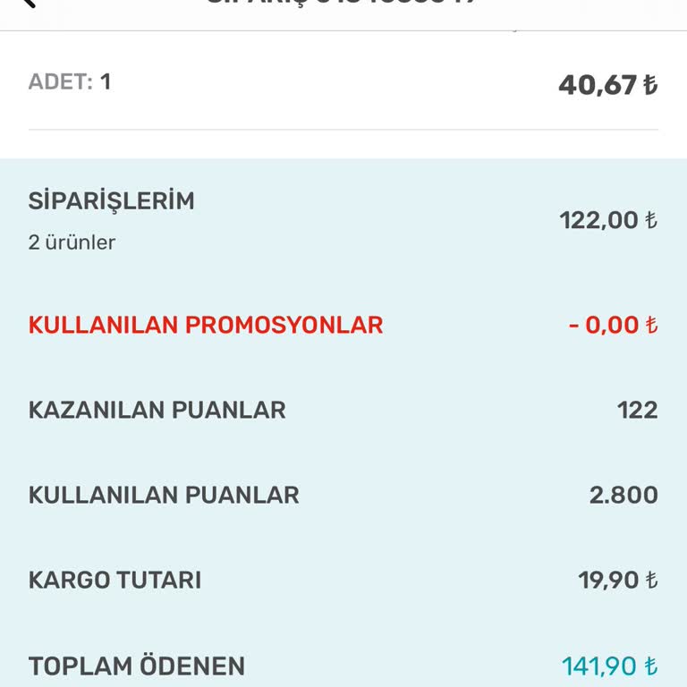 Watsons'tan Sipariş İptali Ve Geri Ödeme Sorunu