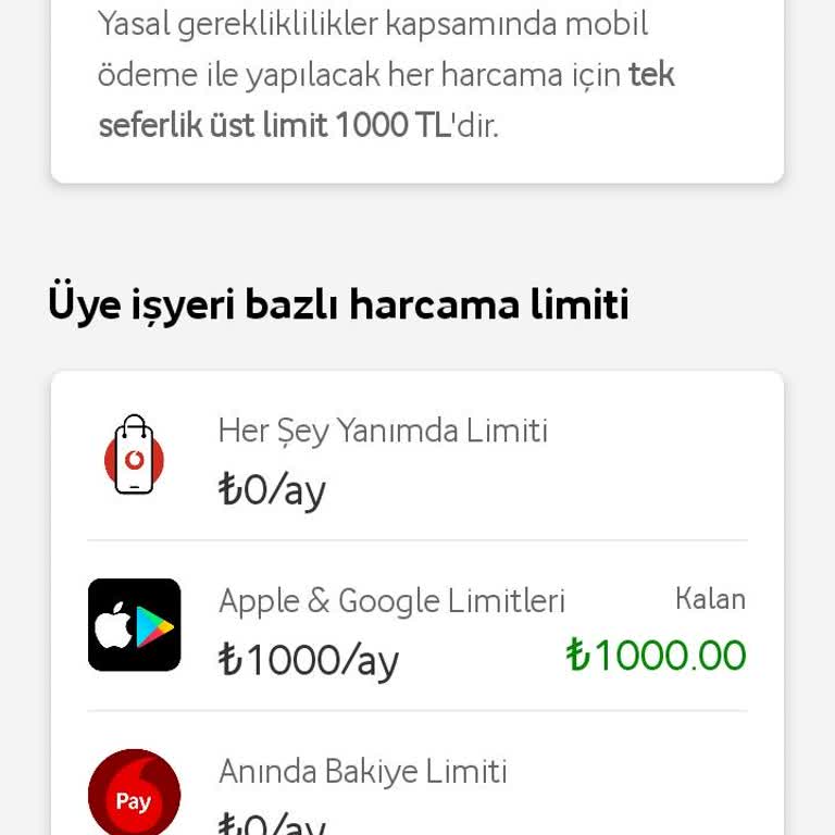 Mobil Ödeme Limit Yenilenmemesi Mağduriyeti