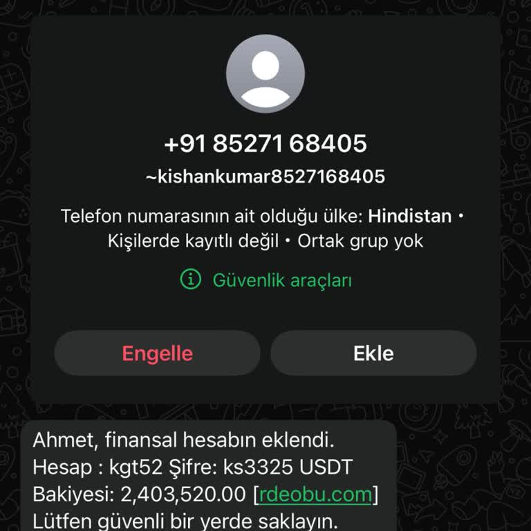 Yetkisiz Finansal Hesap Oluşturma Şikayeti