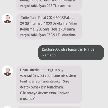 Vodafone Yanımda Uygulamasında Tarife Değişikliği Tutarsızlığı