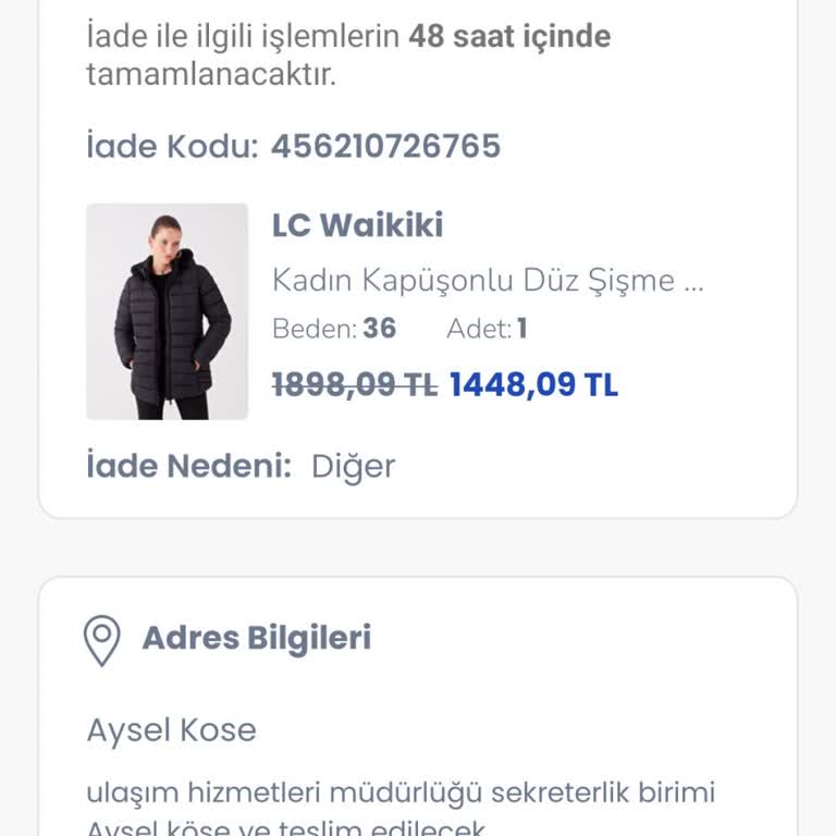 Yanlış Ürün Ve Geciken İade Süreci