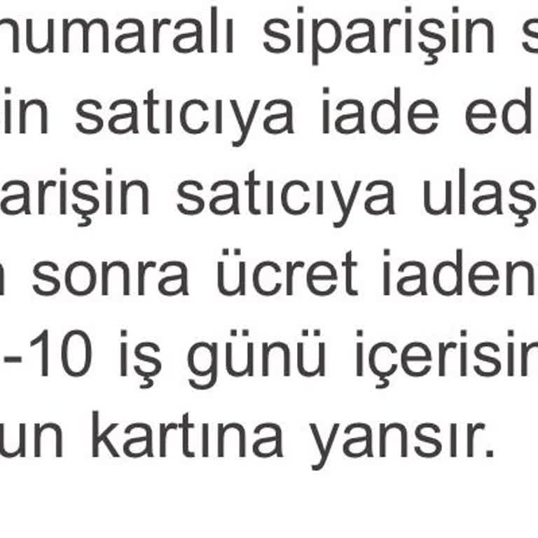 Teslim Edilemeyen Ürün Ve Saçma Kargo Süreci