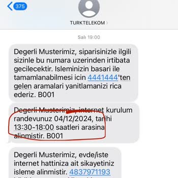 Türk Telekom'un Sürekli Ertelenen Randevuları Ve İlgisiz Müşteri Hizmetleri