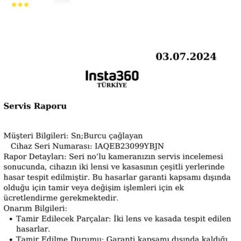 Kamera Tamiri Ve İade Sürecinde Yaşanan Sorunlar