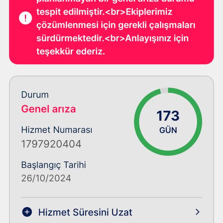Ön Ödemeli İnternet Hizmeti Kesintisi Ve Müşteri Hizmetleri Sorunu