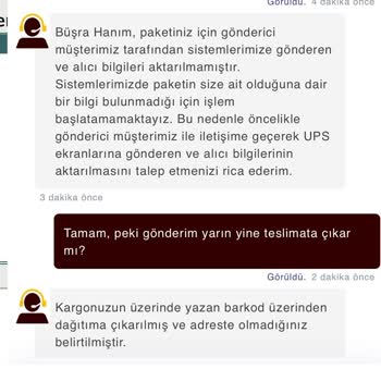 UPS Türkiye'de Kargo Teslimat Sorunu Ve İletişim Eksikliği