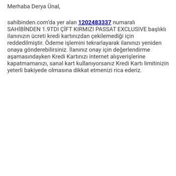 İlan Güncelleme Sorunu Ve Yanlış Ödeme Talebi