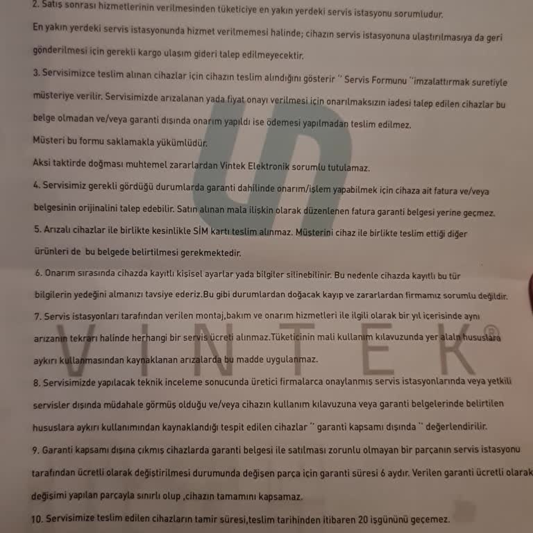 Garanti Süresi Dolmadan Ücret Talebi Ve İptal Ücreti Sorunu