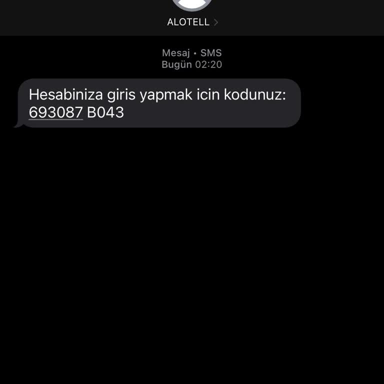 Gece Geç Saatlerde Alotell'den Gelen Şüpheli Mesajlar